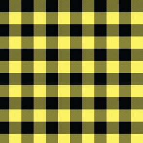 1/2 Inch Yellow Buffalo Check | Half Inch Checkered Yellow and Black