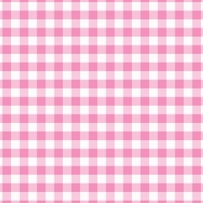 1/4 Inch Pink Buffalo Check | Quarter Inch Checkered Pink and White