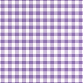 1/4 Inch Purple Buffalo Check | Quarter Inch Checkered Purple and White