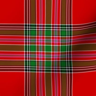 Bain / MacBain tartan, 6" bright