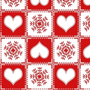 Hearts and Snowflakes