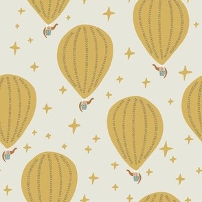 Brontosaurus Hot Air Balloons x Yellow
