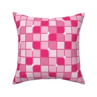 Large - Mirrorball - Retro Pink - Home Decor - Barbie - Tween - Kids - Teens - Girls - Squares - Sheet - pillow ©designsbyroochita