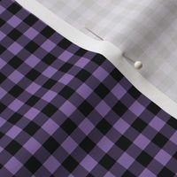 1/4 Inch Purple Buffalo Check | Small Quarter Inch Checkered Purple and Black