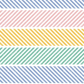 Spirited Stripes | Pink, Yellow, Green, Purple | Large scale ©designsbyroochita