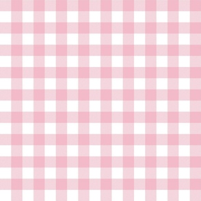 Cotton Candy and White Gingham Check