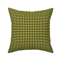 1/4 Inch Yellow Buffalo Check | Small Quarter Inch Checkered Yellow and Black