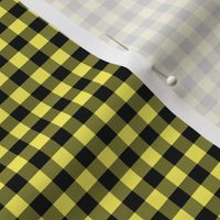 1/4 Inch Yellow Buffalo Check | Small Quarter Inch Checkered Yellow and Black