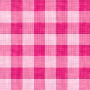 medium gingham - pink linen