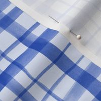 Watercolor blue checkered texture