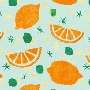 Citrus - orange & green