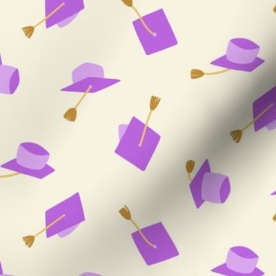 Small Purple Graduation Caps
