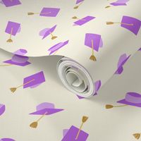 Small Purple Graduation Caps