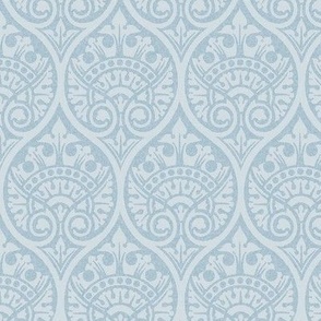 Gothic Revival Ogee 125, delicate blue, 6W