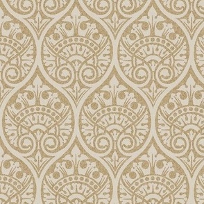Gothic Revival Ogee 125, golden sand, 6W