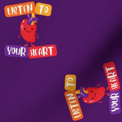 Listen to Your Heart Cardiology Cardiac Funny Cute