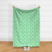 green and white cow hide small scale