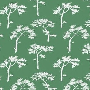 Cheongsapo Ink Trees - green & white