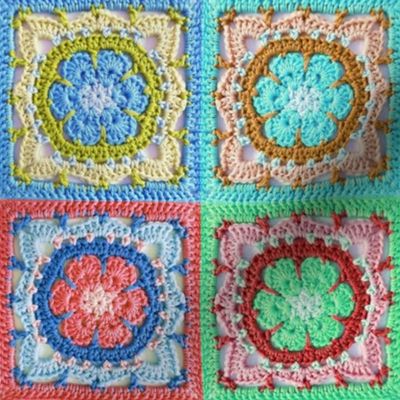 Handmade Crochet Granny Square small