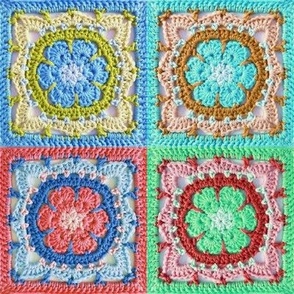 Handmade Crochet Granny Square small