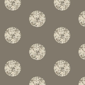 mosaic ball - taupe beige