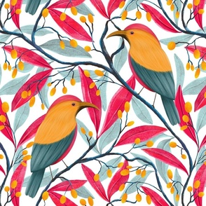 Botanical nature birds (medium)