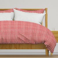 Watercolor Gingham Cool Red