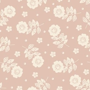 Romantic, wild floral, boho ( blush )