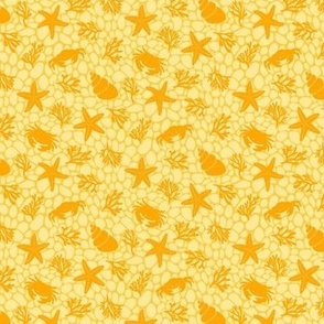 Rockpool Fun - SMALL (Quilting & Crafting) - Light Yellow