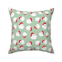 Little retro santa claus - have a very vintage Christmas mint green