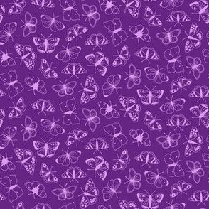 Butterflies - SMALL (Quilting & Crafting) - Bright Purple