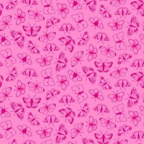 Butterflies - SMALL (Quilting & Crafting) - Light Pink