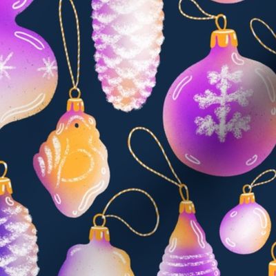 Retro Christmas ornaments