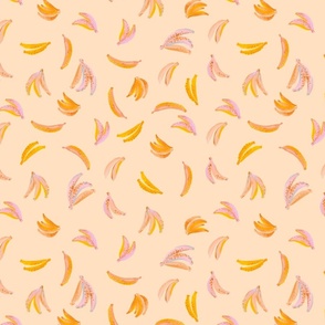 Cute little watercolor bananas