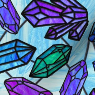 Crystal Stained Glass Panel