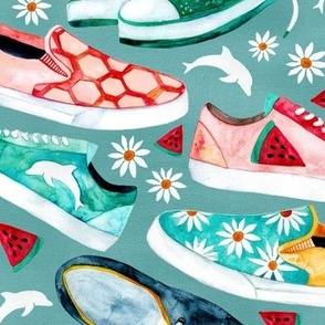 Sole-Mates - Watercolour Shoes