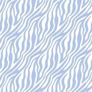 1409 medium - Zebra Stripes - Dreamy Blue and White
