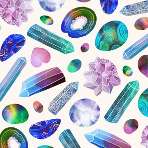 Crystals and Gemstones (Jumbo), light