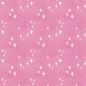 christmas stars hot pink 6IN