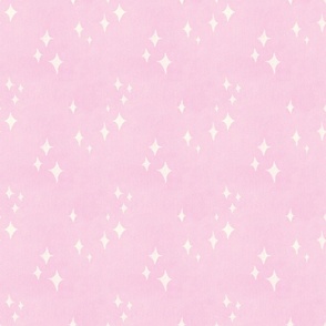 christmas stars soft pink 6IN