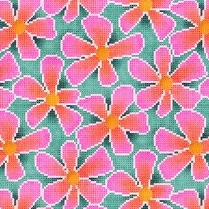 Cross Stitch Floral