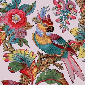 Edwardian Parrot ~  Soft on Dauphine du Versailles _  Copyright Peacoquette 2022