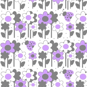 Lavender Floral Ladybug 