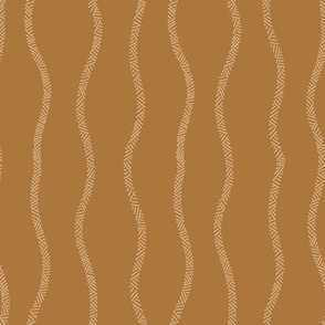 Rope Squiggle Stripes x Camel