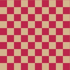 Checkerboard 2023 Pantone Viva Magenta + Tan