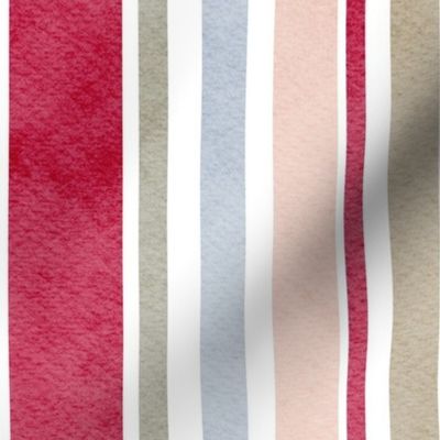 viva magenta rustic stripes - ignite stripes - viva magenta wallpaper and fabric