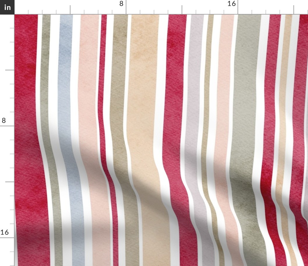 viva magenta rustic stripes - ignite stripes - viva magenta wallpaper and fabric