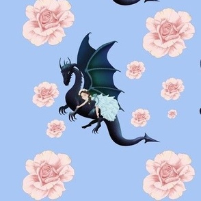 Princess & Her Blue Dragon (Large)-4