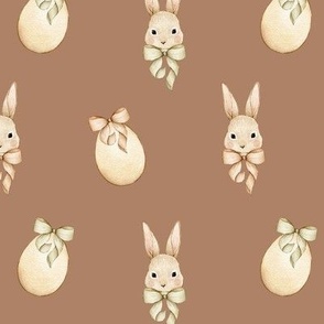 easter bunny, easter egg, eggs easter, happy easter funny on macchiato brown