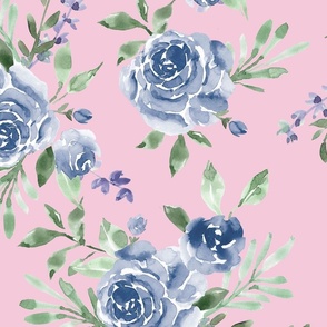 BlueRoses on Pink